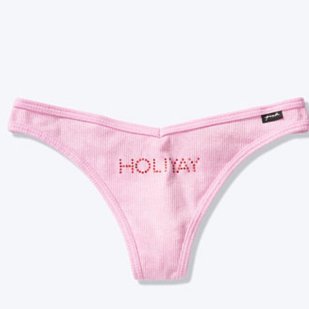 VS Pink Holiyay Holiday Christmas Panty